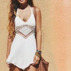 LF White Mini Romper